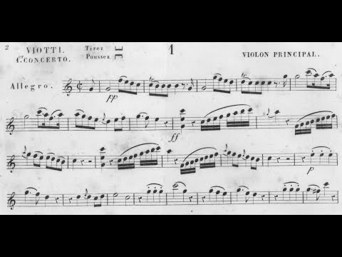 Violin Concerto No.1 in C major By Giovanni Battista Viotti (with Score)