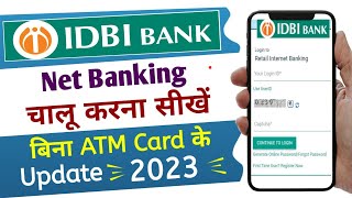 idbi bank net banking kaise chalu kare 2023 | how to open net banking in idbi bank | #idbi