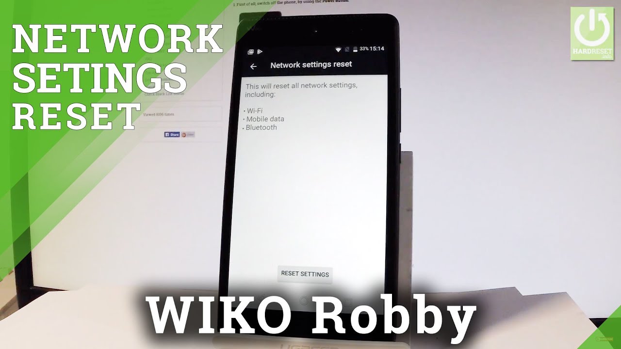 How to Reset Network Settings on WIKO Robby - Restore Factory Settings of Network