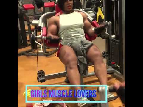 Big Muscle Female Bodybuilder GYM Motivation
