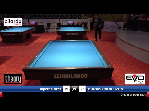 alperen özer & BURAK ONUR UZUN Bilardo Maçı - 2018 GENÇLER 2.ETAP-1.TUR