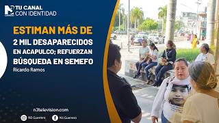 Estiman más de 2 mil desaparecidos en Acapulco; refuerzan búsqueda en Semefo