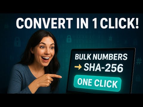 SHA-256 Hashing Bulk Numbers 🔥 Convert Multiple Values Easily