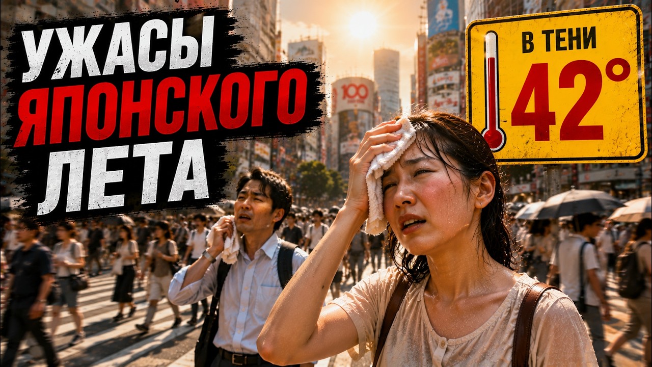 Адское лето в Японии! Мне стало плохо от жары в Токио