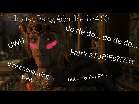 Lucien being an adorable nerd for 4 minute and 40 seconds straight