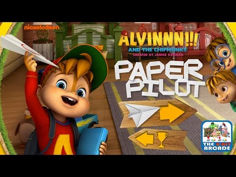 Alvin And The Chipmunks: Paper Pilot - Help Alvin Perfect His Paper Plane Skills (Gameplay) Video