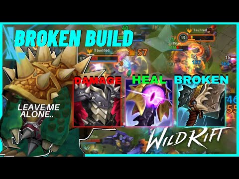 WILD RIFT: BROKEN RAMMUS TOP BUILD TO DESTROY EVERYONE IN DIAMOND RANK | RAIDBOSS RAMMUS