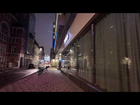 🔴 LIVE Stockholm Night Walk 4K ❄️ Winter City Ambience | Sweden Nightlife Loop 🇸🇪