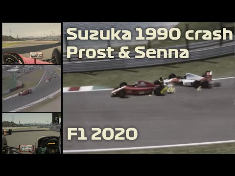 Recreating Prost & Senna crash in Suzuka 1990