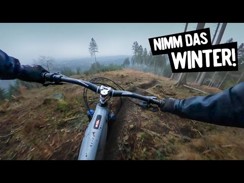 Kein Bikepark kein Problem - feinste Singletrails im Winter | Giant Reign E+ 2022 | Freeride Flo