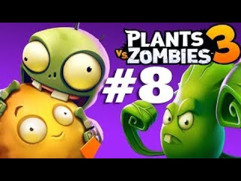 Plants vs. Zombies 3 - Gameplay - Devour Tower attacks - Floor 8-1