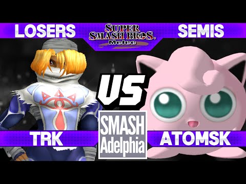 Smashadelphia 2 - TRK (Sheik) vs Atomsk (Jigglypuff) - SSBM Losers Semis - Smash Bros. Melee