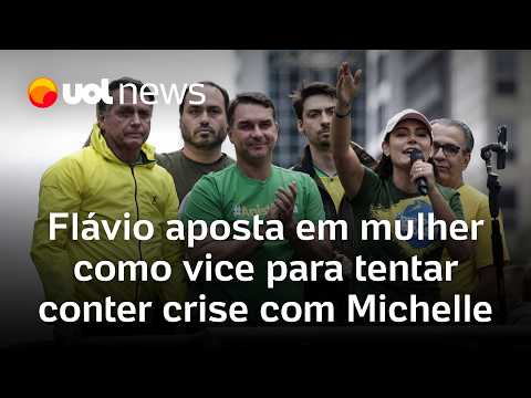 Campanha de Flávio Bolsonaro aposta em vice mulher para tentar conter efeito de crise com Michelle