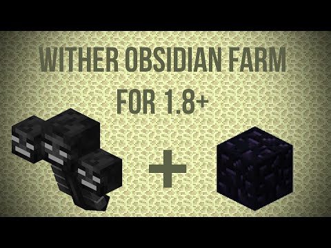 BROKEN IN 1.9 [TUTORIAL] Automatic Obsidian Farm [Wither Powered, Seamless]