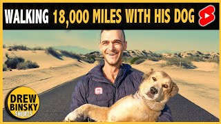 HE WALKED 18,000 MILES WITH HIS DOG