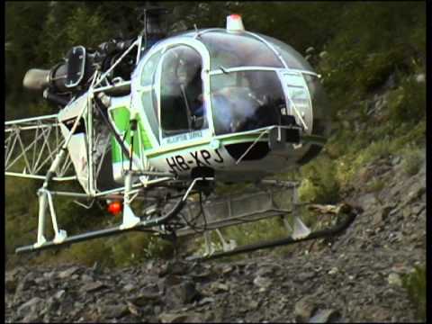 SA 315B Lama HB-XPJ in the rain