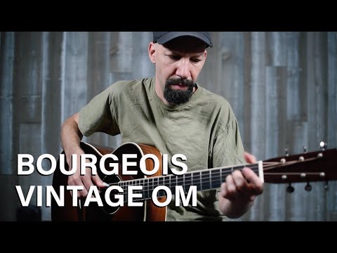 Bourgeois 2018 Large Soundhole Aged Tone OM, Torrefied Adirondack, Guatemalan RW, NAMM Show - VIDEO image 13