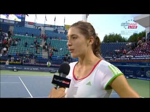 Andrea Petkovic - Angelique Kerber - Aufholjagd & Interview - Dubai 2011
