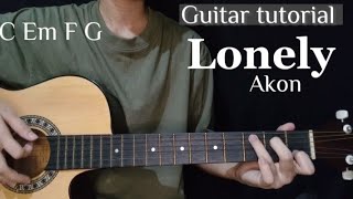Lonely - Akon (Easy Guitar tutorial)