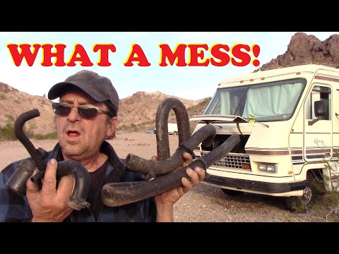 Replacing The Water Pump on a Big Block Chevy in my RV - It's A Mess In There! ...lol