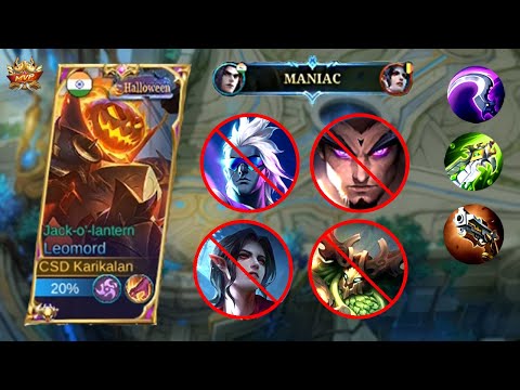 MANIAC?! Leomord Jungle Best Build 2023 | [ Avory ]Top Global 1 Leomord Build Gameplay | MLBB