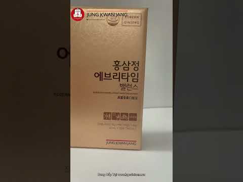 Video Nước Hồng Sâm KGC Jung Kwan Jang Everytime Balance 10ml x 30 Gói