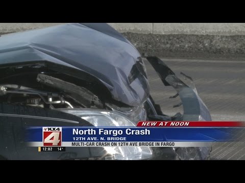 Multi-Car Crash on 12th Ave Bridge in Fargo