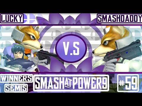S@P9 #59 - Lucky (Marth) VS Smashdaddy (Fox) - SSBM Winners Semis