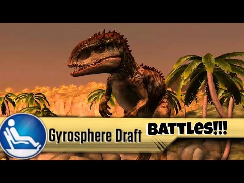 5 DINOSAURS BATTLES-GYROSPHERE BATTLES - Jurassic world the game