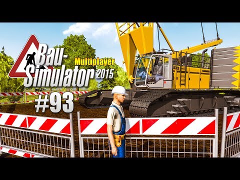 Bau-Simulator 2015 Multiplayer #093 - Der Raupenkran  LIEBHERR LR 1300 steht! CONSTRUCTION SIMULATOR