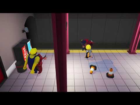 (PS4 Gang Beasts) Subway Survivors - Camera B