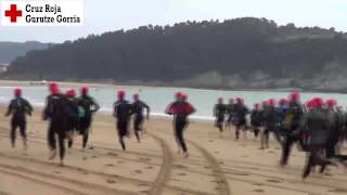 preview picture of video 'Playas Temporada 2014 - Pruebas de socorristas en la playa de Plentzia'