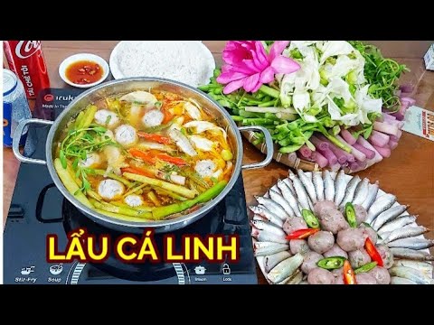 Cách nấu LẨU CÁ LINH đơn giản mà ngon hết nước chấm || ÂTTG