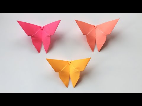 How To Make Paper Butterfly in 3 minutes  / Easy origami Butterfly 🦋
