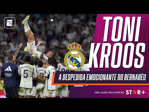 O ADEUS DE UMA LENDA! A despedida emocionante de Toni Kroos do Santiago Bernabéu com o Real Madrid