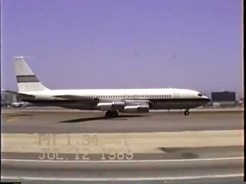 Private Boeing 707-123(B) Departing LAX