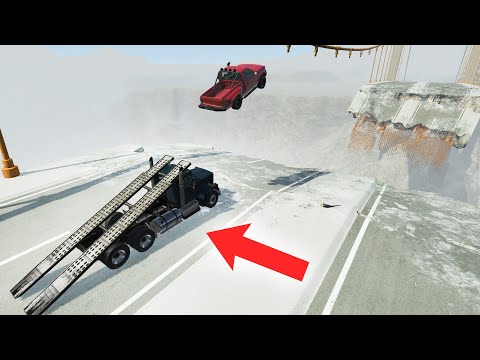 Cars vs Broken Bridge #3 – BeamNG Drive