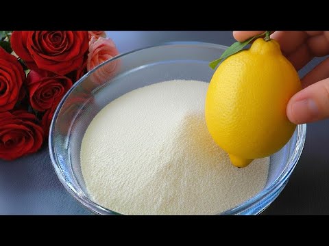 Solo semola e un limone, e puoi preparare questo dessert in 5 minuti. SENZA forno né uova.
