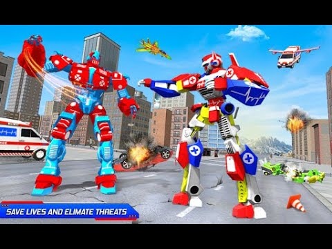Ambulance Dog Robot Car Game - Android GamePlay | Walk through a Game