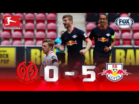 GOLEADA E HAT-TRICK DE TIMO WERNER! Melhores momentos de Mainz 0 x 5 Leipzig pela Bundesliga