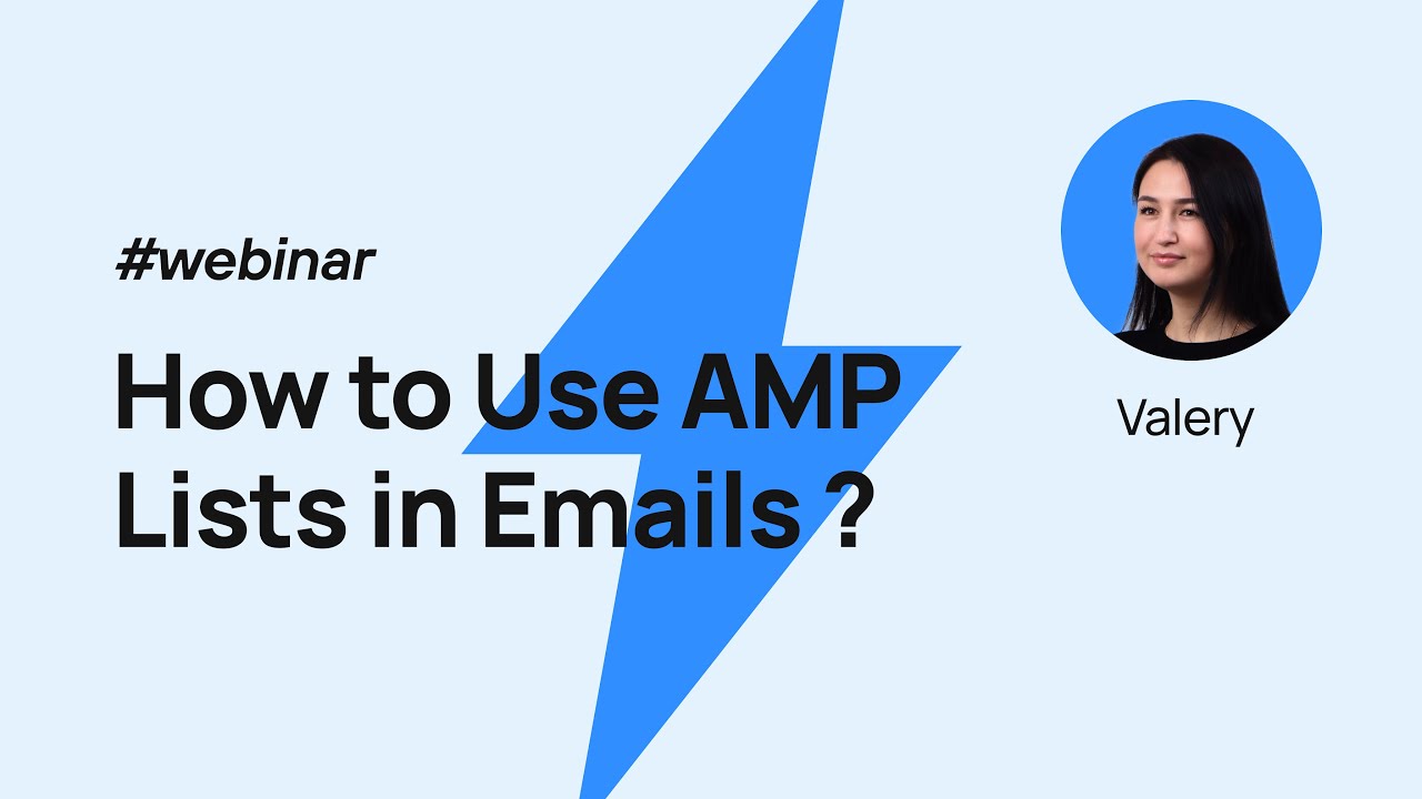 Como usar listas AMP em e-mails