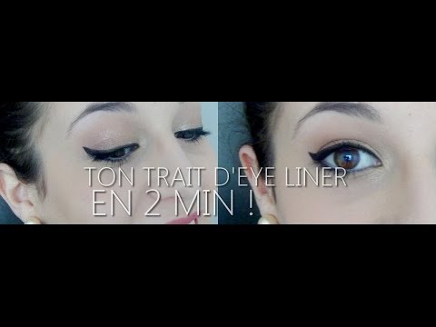 comment poser un trait d'eye liner