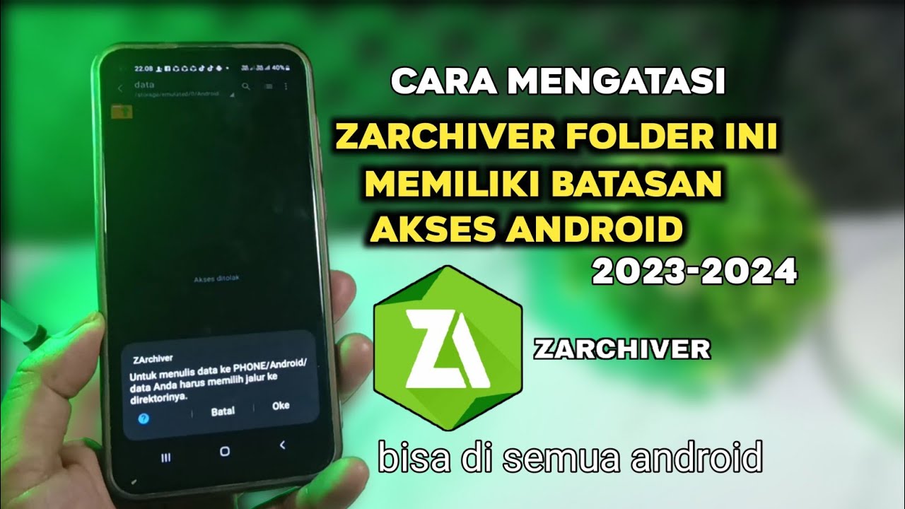 Cara Mengatasi Zarchiver Folder Ini Memiliki Batasan Akses Android