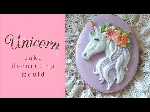Sugar Buttons UNICORN HEAD silicone icing mould Sugar Buttons UNICORN HEAD silicone icing mould