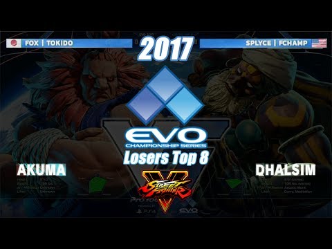 EVO 2017 SFV Losers Top 8 - Tokido VS Fchamp