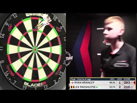 Lex Paeshuyse vs Ryan Branley | JDC Advanced Tour 1 FINAL 🎯