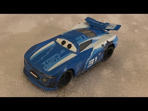 Disney Pixar Cars Custom Review: Race Damaged Cam Spinner (Next Gen Triple Dent Racer #31)