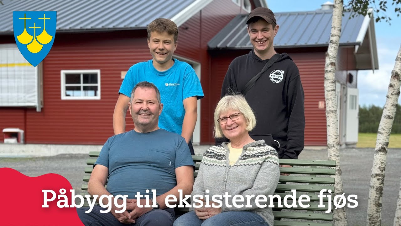 Lekkert påbygg til eksisterende fjøs hos Karin og Roald Ugelstad