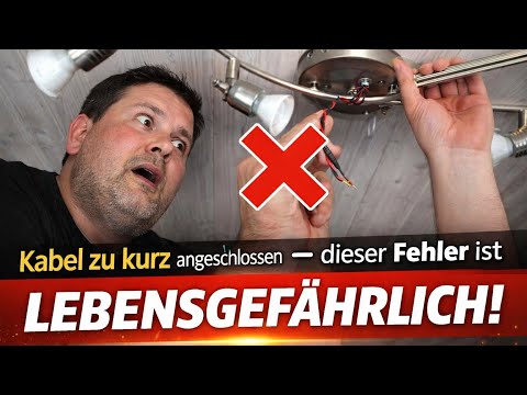 ❌ Cable connected too short – this mistake is life-threatening