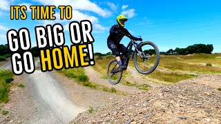 Riding a HUGE step up jump at Old Hill Bikepark